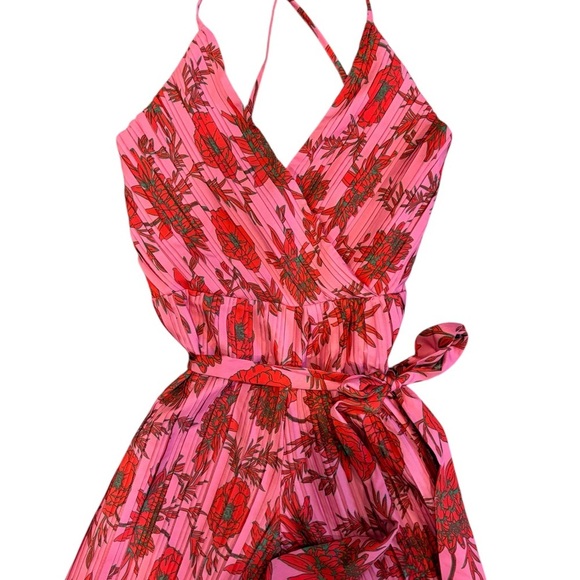 Beyond Words Jumpsuit Women’s Size Medium Red And Pink - Picture 9 of 11